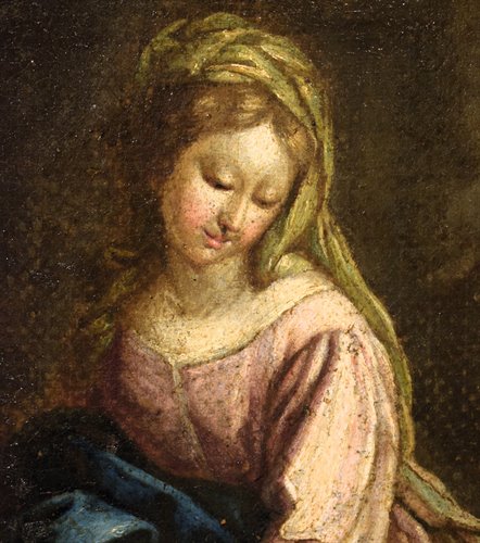 Sainte Famille avec saint Jean-Baptiste enfant et sainte Élisabeth.